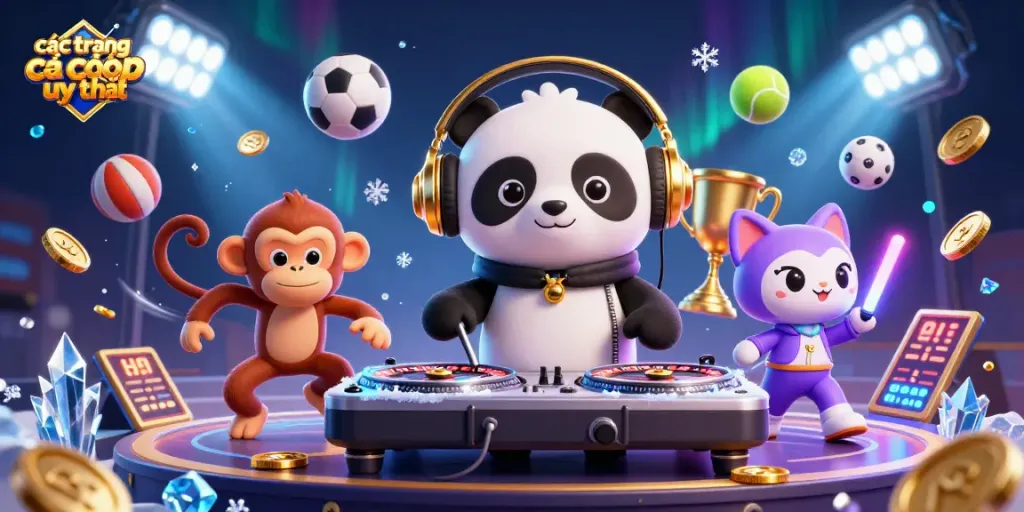 Các trang cá cược uy tín mang đến trải nghiệm tuyệt vời với DJ gấu trúc, khỉ múa và mèo trong đêm vũ hội.