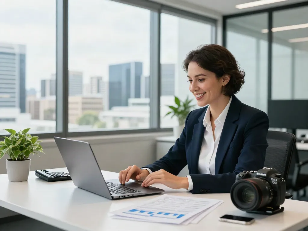Finance Broker in Brisbane assisting clients in a modern office, showcasing personalized service and supportive atmosphere.
