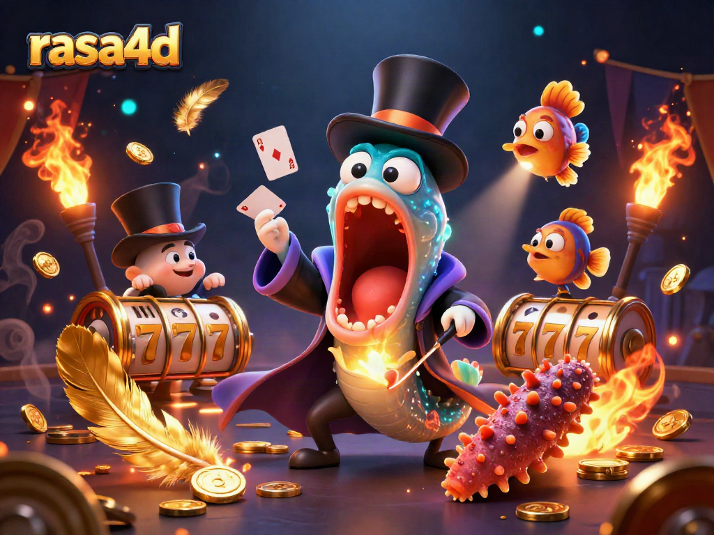 Rasakan sensasi permainan slot di rasa4d dengan karakter kartun laut yang luar biasa dalam aksi sulap kasino.