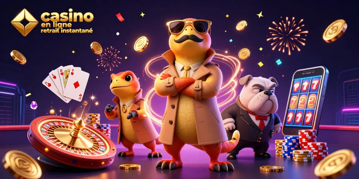 Profitez d'une expérience de casino en ligne retrait instantané avec des raptors déguisés en entrant dans un salon VIP.